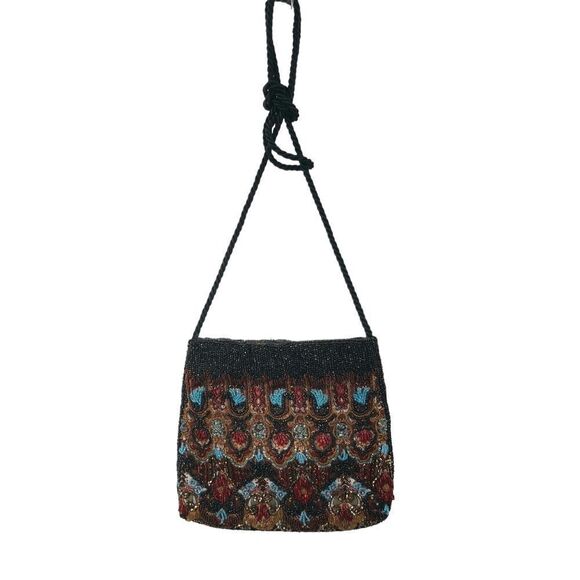 Gucci Handbags - Rare Vintage Gucci Collector Multicolored Beaded Floral Bag | Circa 1980s